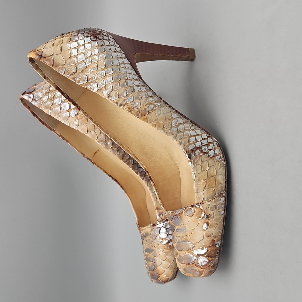 PEDRO GARCIA Python snake pumps heels 37.5 Women 7.5